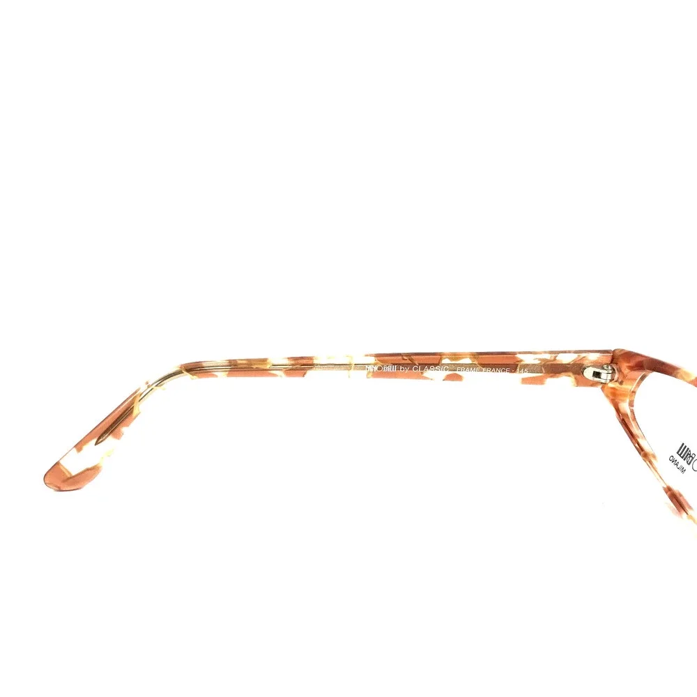Vintage Nino Balli Eyeglasses Frames LUMA BROWN Checkered Marble 55-17-145